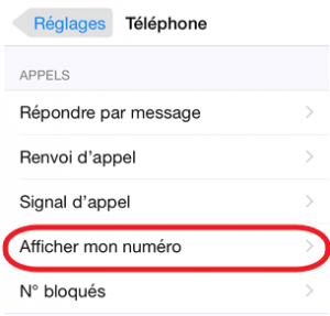 comment appeler en inconnu fixe