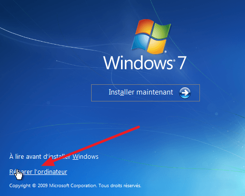 Réparer bootmgr est absent (is missing) Windows 7/8/10 XP