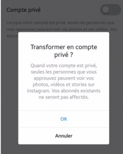 comment cacher ses abonnement instagram